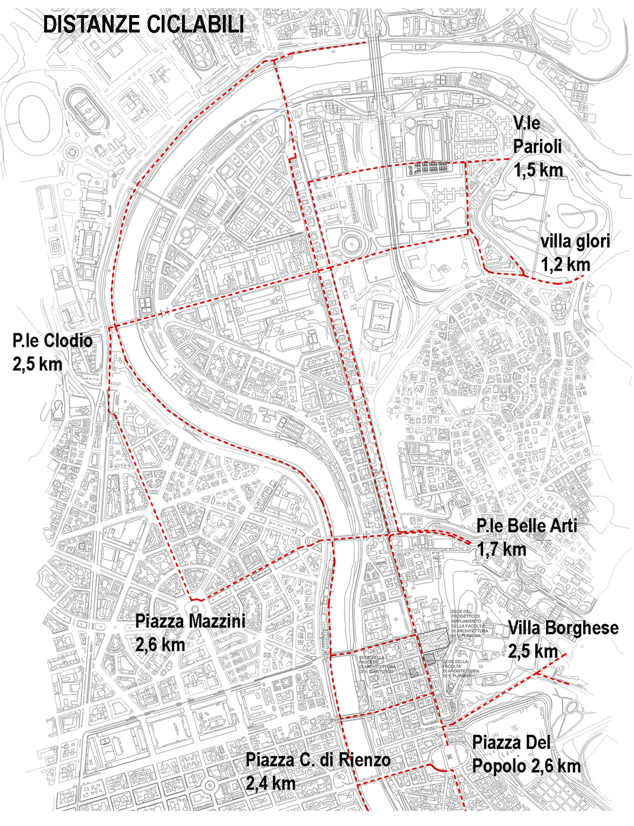 MOBILITA’ SOSTENIBILE Piano della attuale rete di connessioni urbane attraverso piste ciclabili e micro-mobilità elettrica