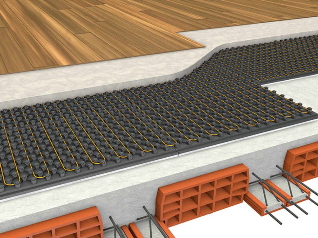 Solaio in laterocemento con isolamento pavimento e finitura​